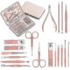 Nail Clippers Sets Pedicure Kit,stainless Steel Nail Cutter(pink)