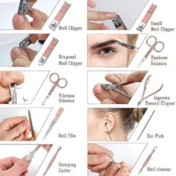 Nail Clippers Sets Pedicure Kit,stainless Steel Nail Cutter(pink) -Cosmetics Promotion Store 278888070 max