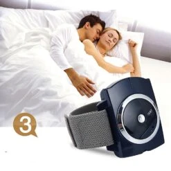 Sleep Connection Anti-Snore Watch, Detects Snoring Device Wristband Sleeping Aid Black -Cosmetics Promotion Store 299478416 max