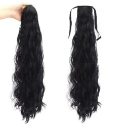 Women's Wigs Ponytail Natural Long Curly Hair False Ponytail Braids Fake Hair Grab Clip Natural Black 9 Women's Wigs Ponytail Natural Long Curly Hair False Ponytail Braids Fake Hair Grab Clip Natural Black -Cosmetics Promotion Store 314710149 max