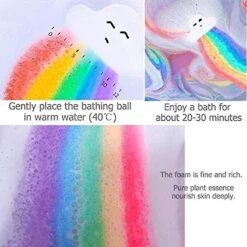 Wabjtam Rainbow Cloud Bath Bomb, Float On Water&release Vivid Rainbow Color, Moisturize Dry Skin,good For Bubble & Spa Bath (4-pack) 7 Wabjtam Rainbow Cloud Bath Bomb, Float On Water&release Vivid Rainbow Color, Moisturize Dry Skin,good For Bubble & Spa Bath (4-pack) -Cosmetics Promotion Store 325540465 max