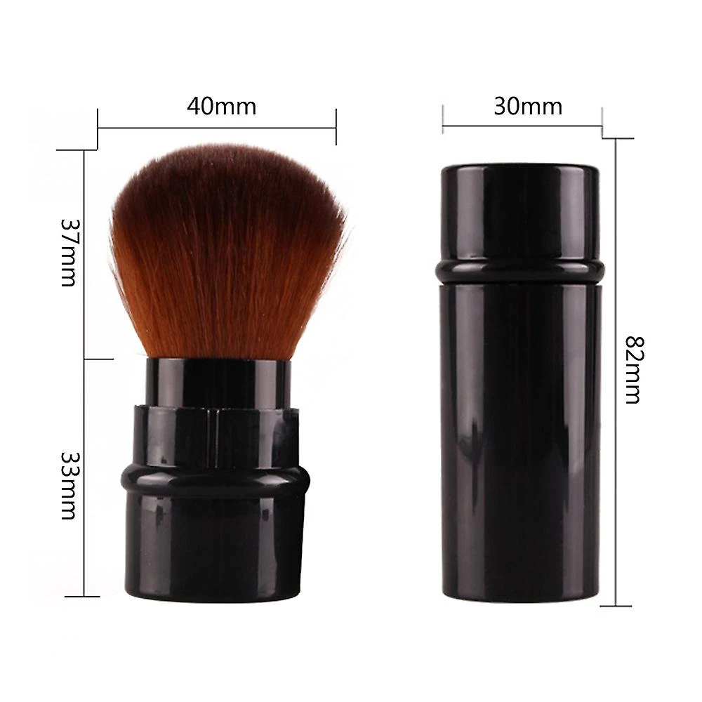 Square Retractable Blush Brush Portable Mini Foundation Powder Brush For Girls Cool Red 3 Square Retractable Blush Brush Portable Mini Foundation Powder Brush For Girls Cool Red - Image 3