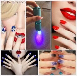 Mini Uv Led Lamp Uv Led Lamp Nail Dryer For Gel Nails 9 Led Flashlight Portable Nail Dryer With Nail Tools Uv Lamp,wuzhou