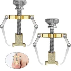2 Pieces Ingrown Toenail Lifter Ingrown Toenail Tool Toe Clamp Stainless Steel Foot Care Tool