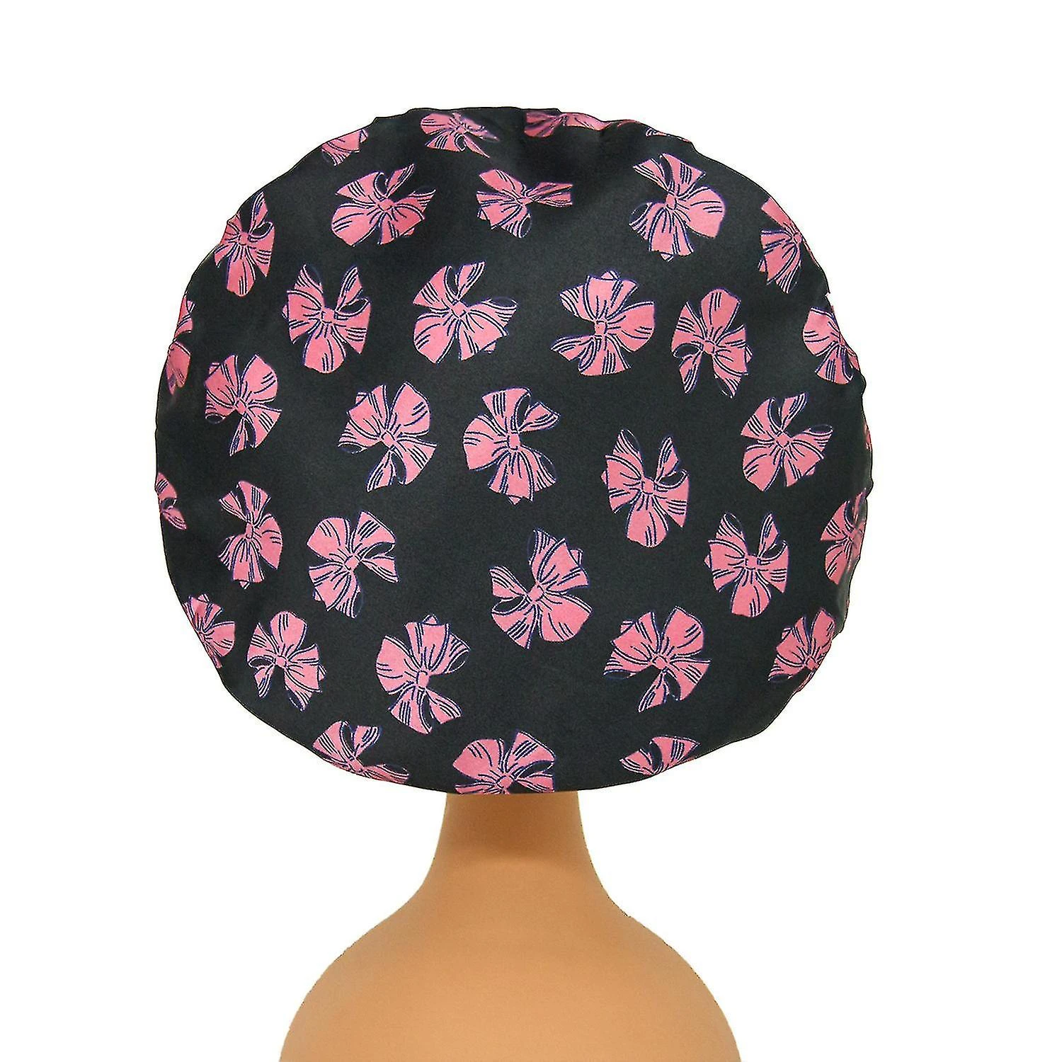 Kids Satin Bonnet Sleeping Cap Soft Elastic Silk Baby Hair Care Shower Night Caps Hats 2pcs 2 Kids Satin Bonnet Sleeping Cap Soft Elastic Silk Baby Hair Care Shower Night Caps Hats 2pcs - Image 2