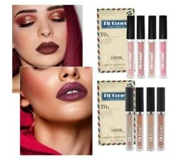 Halloween Envelope Pigmented Lip Makeup Gift Sets For Girls And Women Brown