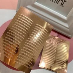 36pcs Double Eyelid Stickers Natural Fiber Eyelid Contour Stickers For Droopy Lids Hooded Eyes Rose-Wide