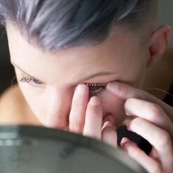 Halloween Led Lighted False Eyelashes Luminous Glowing Makeup Strip Lashes Lamp Double Eyelid Sticker Club Bar Dance Party Cosmetic Accssories -Cosmetics Promotion Store 564772757 max