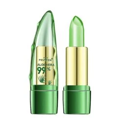 Natural Aloe Vera Balm Jelly Lipstick Charming Shine Long-lasting Moisturizing Lip Makeup Temperature Color Changing New
