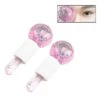 2pcs Ice Therapy Ball Facial Roller For Cold Facial Massage Face Roller Balls Anti-freeze Glass Ball To Reduce Puffiness, Pores, Wrinkles