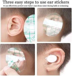 60pcs Ear Covers For Shower, Waterproof Ear Stickers Newborn Ear For Swimming Shower B -Cosmetics Promotion Store 612249775 max