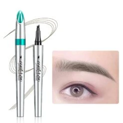 Durable Eyebrow Pencil With 4 Fork Tips Micro Eyebrow Pencils Waterproof Tattoo Eyebrow Pen For Defined Brow 220V Orange EU