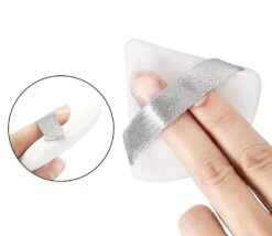 12 Pack Powder Puff Face Triangle Puff Makeup Sponge Wet & Dry Makeup Tool Black White