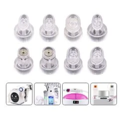 8pcs Hydra Facial Device Replacement Head For Water Oxygen Dermabrasion Machine Skin Cleansing Peeling Instrument
