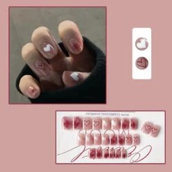 24pcs Kawaii Sanriod Anime Kuromi Detachable False Nails Cartoon Wearable Fake Nails Full Nail Stickers Nail Art Gift Toys -Cosmetics Promotion Store 669706889 max