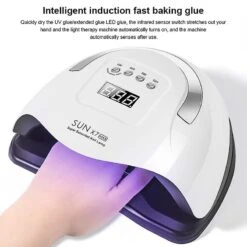 Nail Dryer 220w 4-speed Led Nail Lamp Uv Gel Baking Light For Drying All EU 220W -Cosmetics Promotion Store 756759181 max
