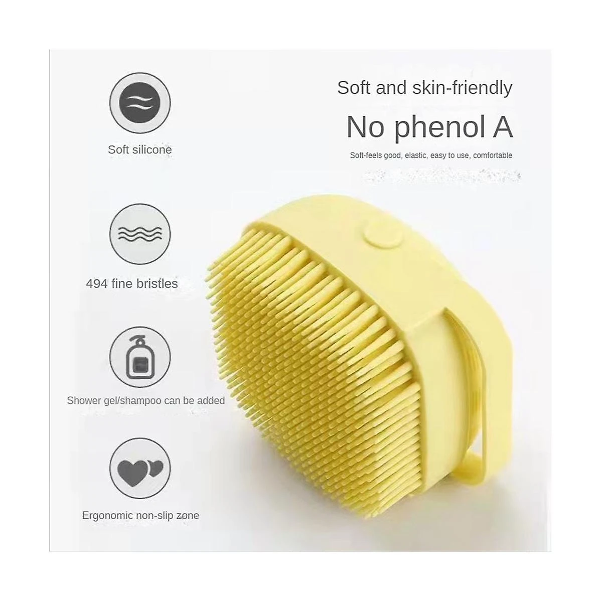 Silicone Bath Brush Liquid Baby Adult Bath Brush Bath Shampoo Brush Dog Bath Brush Pet Massage Brus 2 Silicone Bath Brush Liquid Baby Adult Bath Brush Bath Shampoo Brush Dog Bath Brush Pet Massage Brus - Image 2