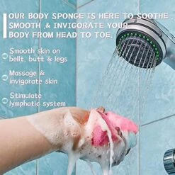 Shower Gel In One Sponge, Aromatherapy Exfoliating Sponge, Scented Loofah Soap, Spa Cellulite Massager, Moisturizer & Scrub 3pcs -Cosmetics Promotion Store 779512922 max