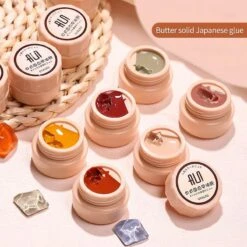 Japanese Solid Glue Nail Polish Gel - Popular Color Canned Solid Cream Painting