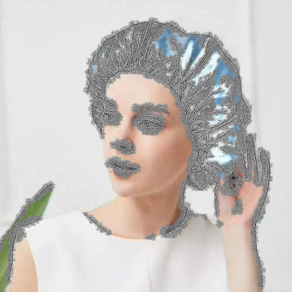 4 Pack Shower Caps For Women, Double Waterproof Layers Shower Cap 5 4 Pack Shower Caps For Women, Double Waterproof Layers Shower Cap - Image 5