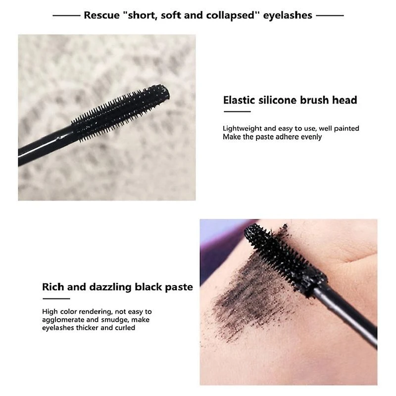 4d Silk Fiber Mascara Long Thick Curling Sunflower Waterproof Rimel Maquiagem Waterproof 3 4d Silk Fiber Mascara Long Thick Curling Sunflower Waterproof Rimel Maquiagem Waterproof - Image 3