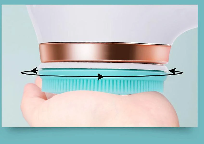 Usb Rechargeable Bath Brush Silicone Back Scrubber Body Cleaning Blue 6 Usb Rechargeable Bath Brush Silicone Back Scrubber Body Cleaning Blue - Image 6