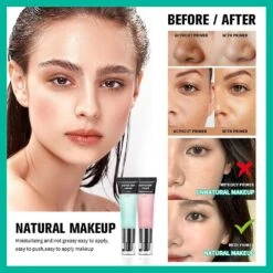 Pre-Makeup Priming Gel Moisturizing Concealer Covering Pore Base Gel Long Lasting Makeup Moisturizer Pink