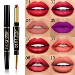 Dnm Double Head Long-lasting Lip Liner Matte Lip Pencil Waterproof Moisturize Lipstick Makeup