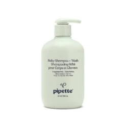 Pipette Baby Shampoo + Wash, Fragrance Free, 12 Oz