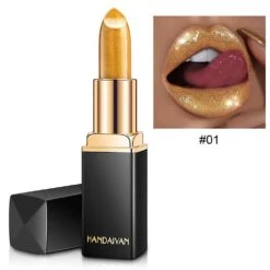 Handaiyan Glitter Lipstick Pearl Glossy Lip Stick Red Pink Shiny Long Lasting Waterproof Cute -Cosmetics Promotion Store 867873689 max