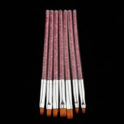 7pcs Nail Art Kit Brush Pen Glitter Painting Drawing Nail Polish Brush Diy Manicure Diy Nail Art
