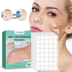 Best Selling 288pcs Cleaning Pimple Mole Wart Remover Skin Tag Patches Acne Tea Tree Oil Body 2box