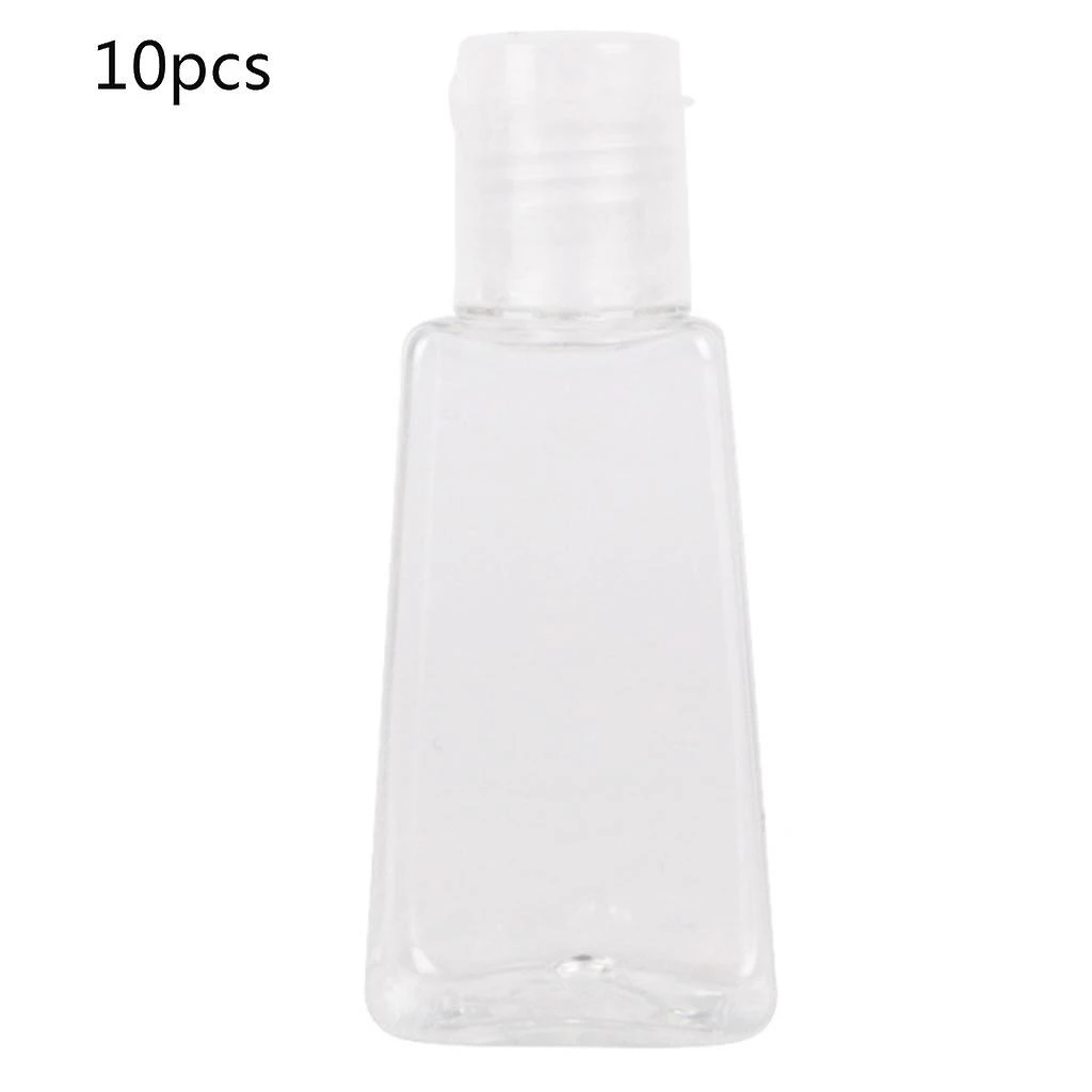 10/50/100pcs 30ml Transparent Plastic Trapezoidal Empty Squeeze Bottles With Flip Cap Refillable Hand Sanitizer Container 4 10/50/100pcs 30ml Transparent Plastic Trapezoidal Empty Squeeze Bottles With Flip Cap Refillable Hand Sanitizer Container - Image 4