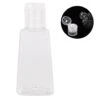 10/50/100pcs 30ml Transparent Plastic Trapezoidal Empty Squeeze Bottles With Flip Cap Refillable Hand Sanitizer Container