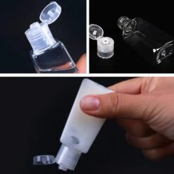 10/50/100pcs 30ml Transparent Plastic Trapezoidal Empty Squeeze Bottles With Flip Cap Refillable Hand Sanitizer Container 9 10/50/100pcs 30ml Transparent Plastic Trapezoidal Empty Squeeze Bottles With Flip Cap Refillable Hand Sanitizer Container -Cosmetics Promotion Store 902904144 max
