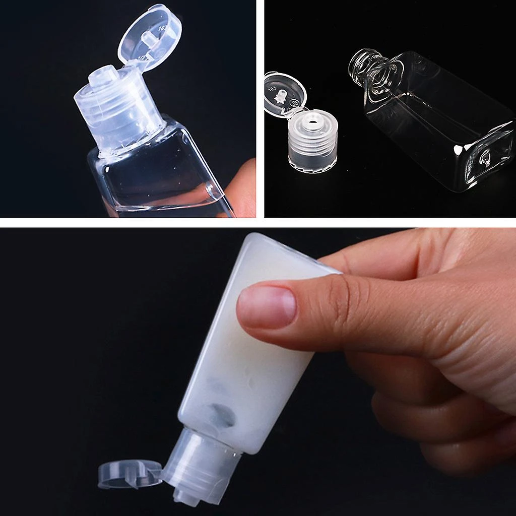 10/50/100pcs 30ml Transparent Plastic Trapezoidal Empty Squeeze Bottles With Flip Cap Refillable Hand Sanitizer Container 5 10/50/100pcs 30ml Transparent Plastic Trapezoidal Empty Squeeze Bottles With Flip Cap Refillable Hand Sanitizer Container - Image 5