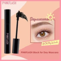 Pinkflash Mascara Day & Night Lengthening Volume Eyelash Primer Mascara Fiber-filled Micro-curl Natural Lengthening Tslm1 -Cosmetics Promotion Store 903772829 max