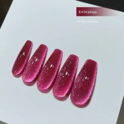 Crystal Magnetic Cat Eye Gel Nail Polish Holographic Reflective Glitter Soak Off Uv Semi-permanent