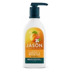 Jason Natural Products Body Wash Satin, Apricot 30 FL Oz (Pack Of 4)