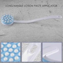 Long Handled Lotion Oil Cream Applicator Head Body Leg Back Scrub Massager Shower Rubbing Brush Bat -Cosmetics Promotion Store 951128389 max
