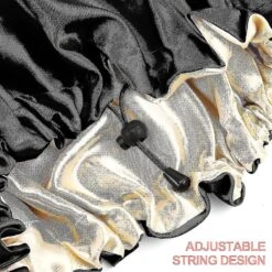 Satin Sleep Cap,adjustable Double-sided Sleep Bonnet,bonnet Cap For Sleep (2pcsblack) -Cosmetics Promotion Store 960189869 max