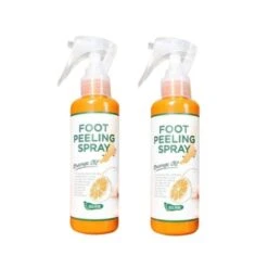 2x 100ml Foot Peeling Spray Natural Orange Essence Pedicure Foot Hand Dead Skin Exfoliator Whiten Foot Care Spray