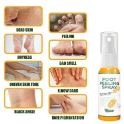 2x 100ml Foot Peeling Spray Natural Orange Essence Pedicure Foot Hand Dead Skin Exfoliator Whiten Foot Care Spray -Cosmetics Promotion Store 962640964 max 1