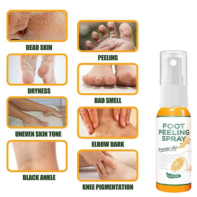 3pcs 100ml Foot Peeling Spray Natural Orange Essence Pedicure Foot Hand Dead Skin Exfoliator Whiten Foot Care Spray 5 3pcs 100ml Foot Peeling Spray Natural Orange Essence Pedicure Foot Hand Dead Skin Exfoliator Whiten Foot Care Spray - Image 5