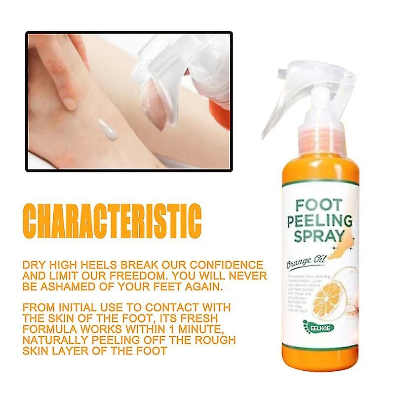 3pcs 100ml Foot Peeling Spray Natural Orange Essence Pedicure Foot Hand Dead Skin Exfoliator Whiten Foot Care Spray 1 3pcs 100ml Foot Peeling Spray Natural Orange Essence Pedicure Foot Hand Dead Skin Exfoliator Whiten Foot Care Spray