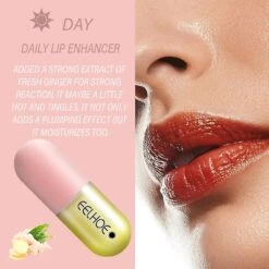 Set Day & Night Lip Plumper Enhancer Gloss Moisturizing Plumping Booster