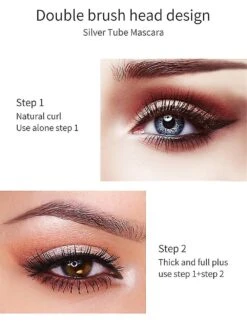 2pcs Vibely 4d Silk Fiber Mascara Waterproof Fast Dry Natural Soft Long Eyelash Makeup Mascara Thick Eyelash Cosmetics Eyes Makeup -Cosmetics Promotion Store 990569096 max