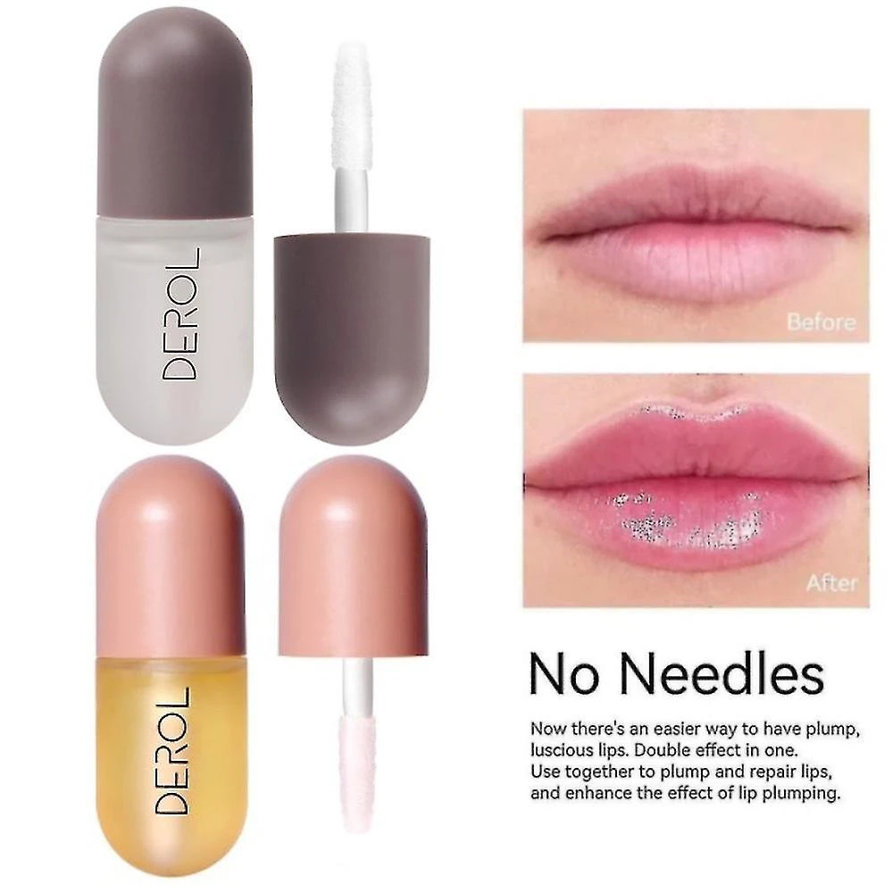 Day Night Instant Volume Lips Plumper Oil Moisturizing Repairing Reduce Lip Fine Line Serum Cosmetic Sexy Lip Gloss Makeup 2 Day Night Instant Volume Lips Plumper Oil Moisturizing Repairing Reduce Lip Fine Line Serum Cosmetic Sexy Lip Gloss Makeup - Image 2