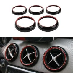 Car Air Condition Air Vent Outlet Ring Cover Trim Decoration For Mercedes A Class W176 13-18 B Clas -Cosmetics Promotion Store 995782053 max